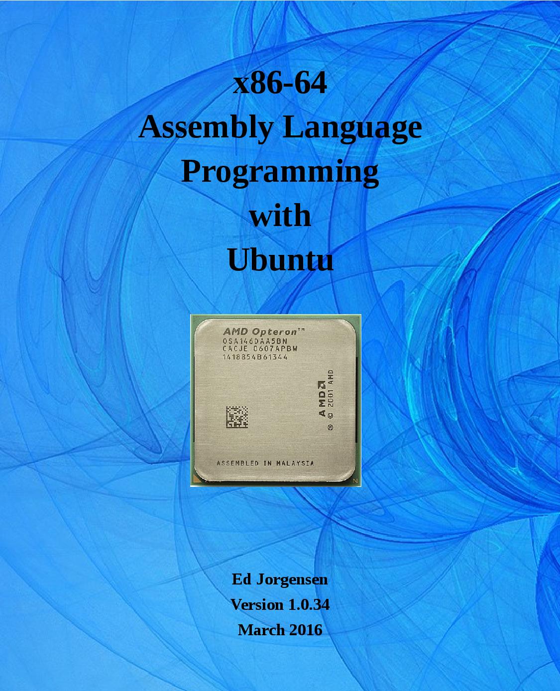 x86-64 Assembly Language Programming with Ubuntu