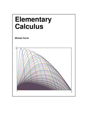 Elementary Calculus