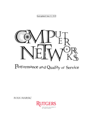 Computer Networks: Performance and Quality of Service