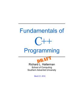 Fundamentals of C++ Programming