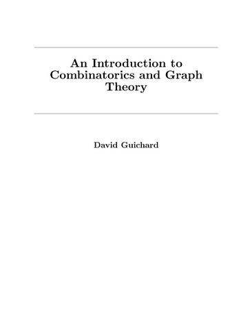 An Introduction to Combinatorics and Graph Theory